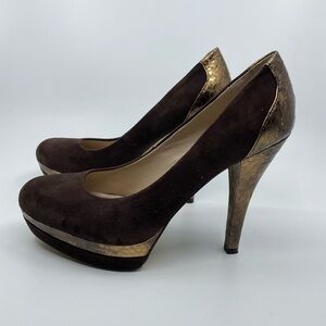 Franco Sarto The Artist’s Collection A-Tango Suede Platform Pumps